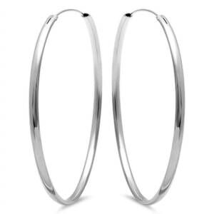 NEW STARLETTE women's hoops earrings in silver
